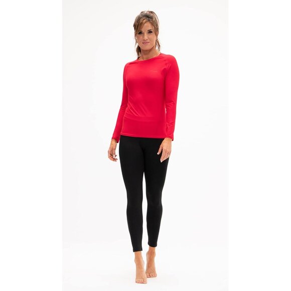 Women's Compression Shirts 3 Pack Long Sleeve Athletic Workout Tops - Picture 6 of 8